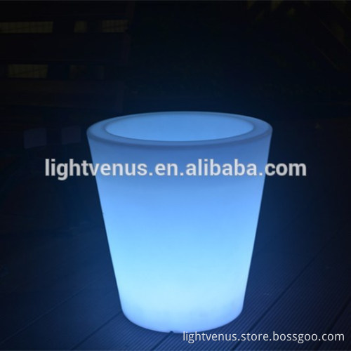 wholesale home decor small LED flower pot for living room balcony